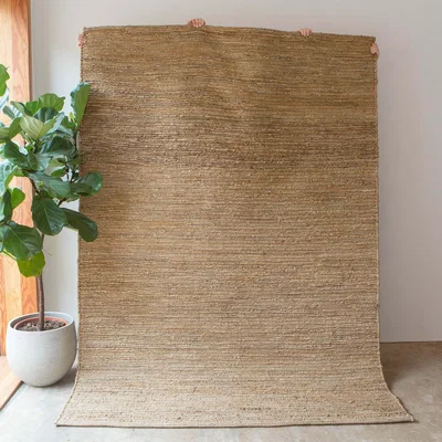 Graham & Green Yaro Large Natural Woven Hemp Rug