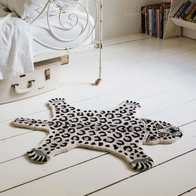 Graham & Green Small Sam Snow Leopard Rug