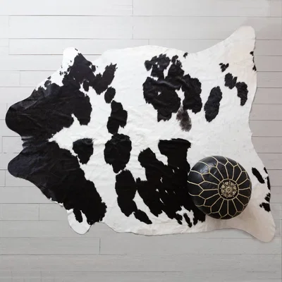 Graham & Green Large Black and White Cowhide Rug