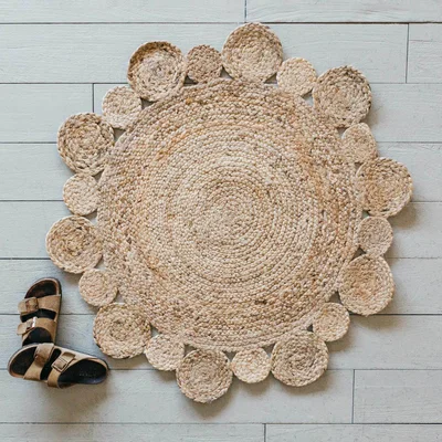 Graham & Green Small Round Natural Jute Rug