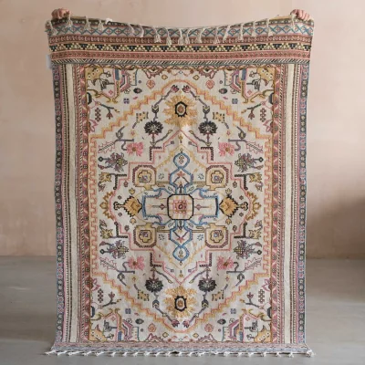 Graham & Green Graham and Green Aoife Cotton Embroidered Rug - 140 x 200cm