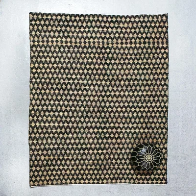 Graham & Green Agra Extra Large Diamond Hemp Rug