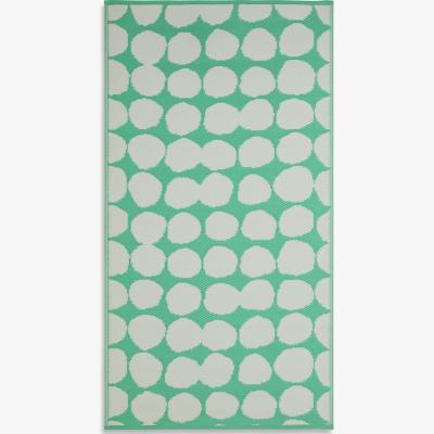 Habitat Habitat Plastic Woven Green & White Outdoor Rug