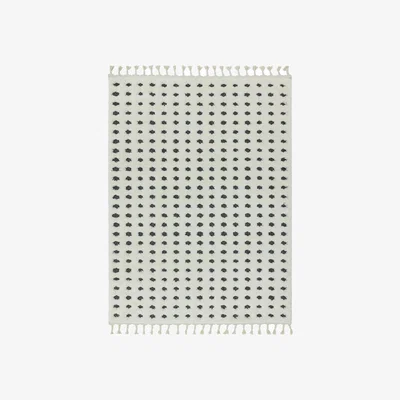 Habitat Asiatic Ariana Modern Spot Rectangle Rug - 80x150cm - White