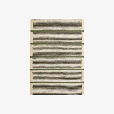 Habitat Habitat Industrial Stripe Green Pile Rug - 230x160cm