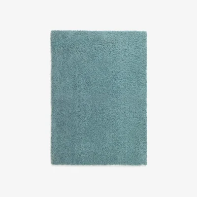 Habitat Habitat Recycled Cosy Plain Shaggy Rug - 80x150cm - Blue