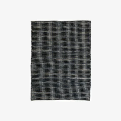 Habitat Habitat Leonardo Flatweave Wool Rug - Navy Blue - 170x240cm