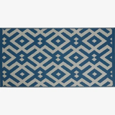 Habitat Habitat Plastic Woven Outdoor Rug - Blue