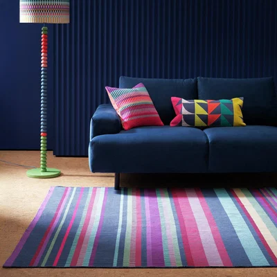 Habitat Margo Selby Buster Red Flatweave Rug - 160x230cm