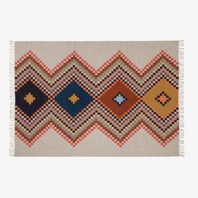 Habitat Habitat Andes Flatweave Wool Rug - 160 x 230cm - Multi