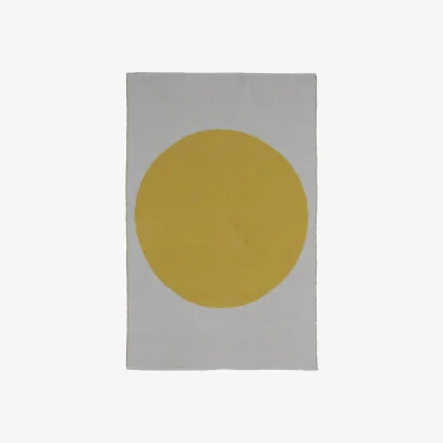 Habitat Habitat Sun Jacquard Cotton Flatweave Rug -120x180cm -Yellow