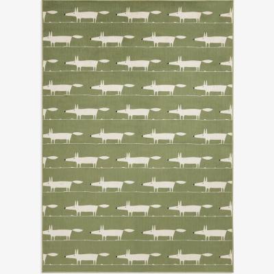 Habitat Habitat x Scion Mr Fox Printed Rug - 120 x 170cm - Green