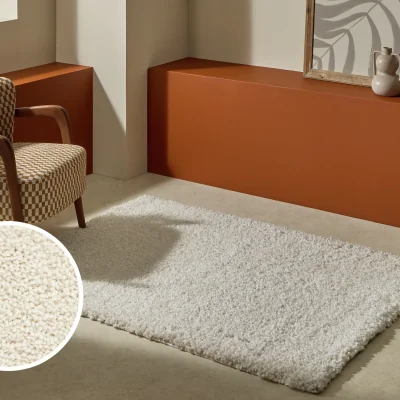Habitat Habitat Noodle Cream Rug - 120x170cm