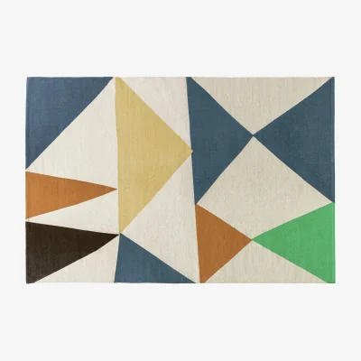 Habitat Habitat Tate Printed Flatweave Rug-140x200cm - Multicoloured