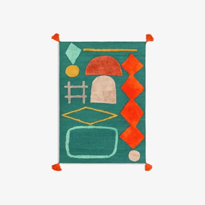 Habitat Habitat Global Tufted Flatweave Wool Rug - Multi - 120x170cm