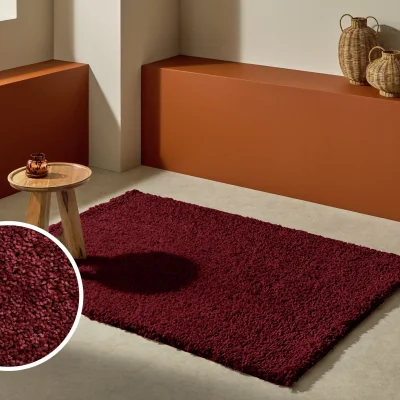 Habitat Habitat Noodle Burgundy Rug - 200x290cm