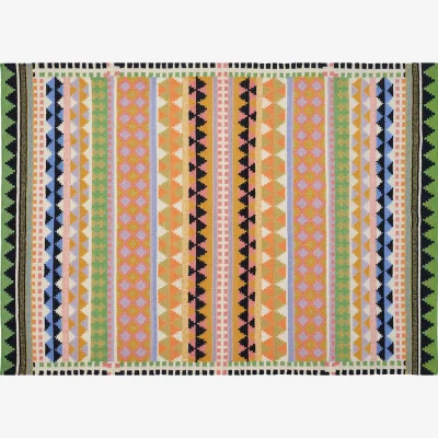 Habitat Habitat Vida Cotton Flatweave Rug - 170x240cm -Multicoloured