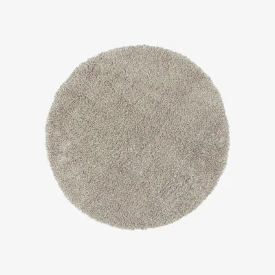 Habitat Habitat Gus Cotton Wool Circle Rug - 200x200cm - Natural