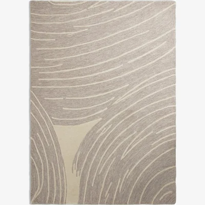 Habitat Habitat Hand Tufted Wool & Cotton Rug - Natural -120X170cm