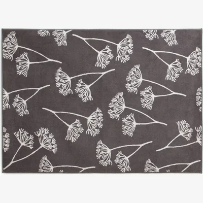 Habitat Habitat Cow Parsley Cut Pile Rug - 120x170cm - Charcoal