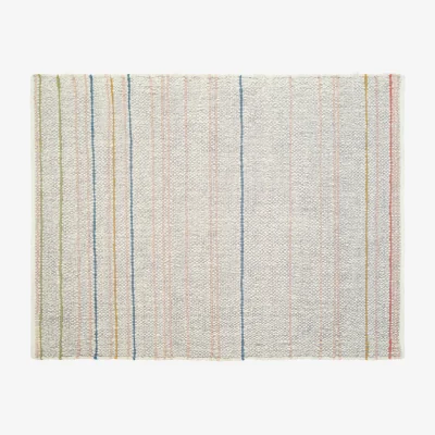 Habitat Habitat Immy Wool Flatweave Rug - 170x240cm - Grey and Pink