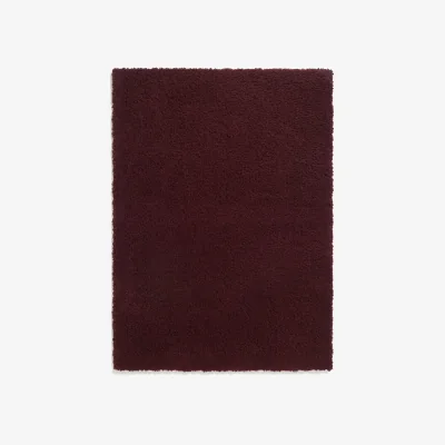 Habitat Habitat Recycled Cosy Plain Shaggy Rug - 120x170cm - Berry