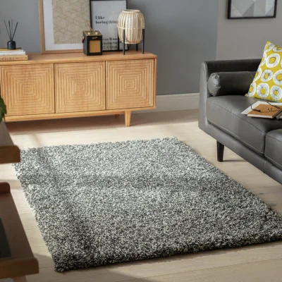 Habitat Habitat Cosy Recycled Shaggy Rug - 120x170cm - Grey
