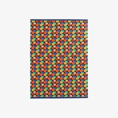 Habitat Habitat Studio Geo Flatweave Cotton Rug - Multi - 120x160cm
