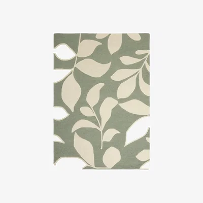 Habitat Habitat Verdant Leaf Patterned Wool Tufted Rug - 120x170cm