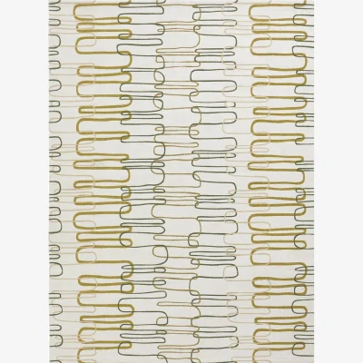 Habitat Habitat Squiggle Flatweave Cotton Rug - 120x160cm  - Cream