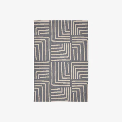 Habitat Homemaker Polypropylene Blue Rectangle Rug - 120 x 170cm