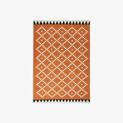 Habitat Habitat Traditional Flatweave Wool Rug - Orange - 160x230cm