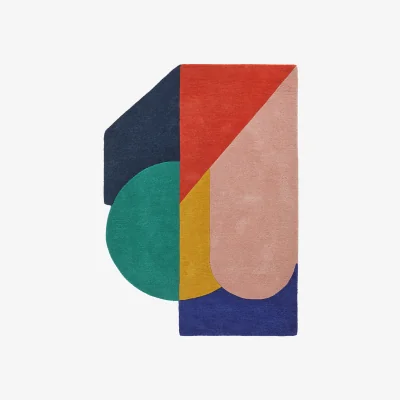 Habitat Habitat Studio Geometric Flatweave Wool Rug - 120x170cm