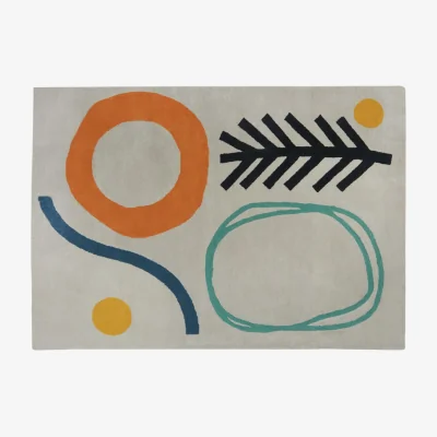 Habitat Habitat Novak Abstract Wool Rug - 160 x 230cm -Multicoloured