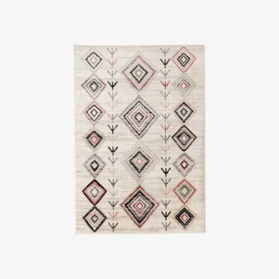 Habitat Habitat Colorado Berber Cut Pile Rug - 120x170cm -Blush Pink