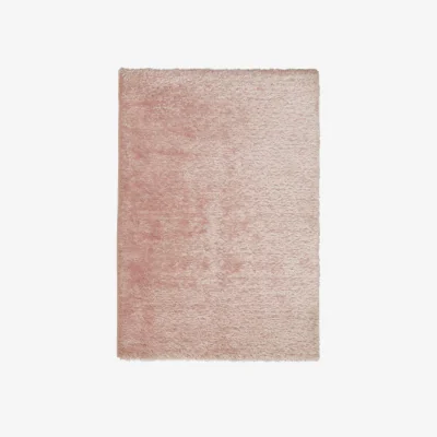 Habitat Habitat Luxury Plain Shaggy Rug - 160x230cm - Blush Pink
