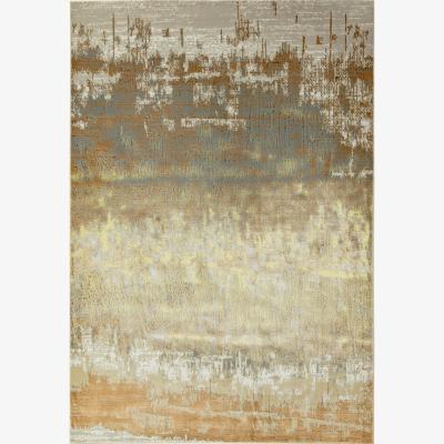 Habitat Asiatic Aurora Abstract Rectangle Rug - 80x150cm - Gold