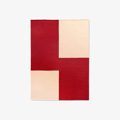Heal's Hay Ethan Cook Flat Works Rug Red Offset 170 x 240cm