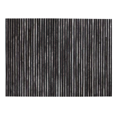 Heal's Linie Design Channel Hide Rug Granite 200 x 300cm - Heal's UK Furniture