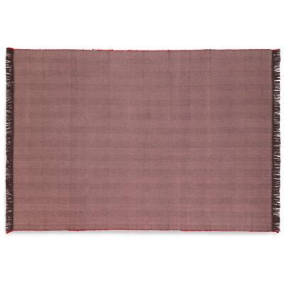 Heal's ferm LIVING Herringbone Throw Aubergine - Heal's UK Bedroom Furniture