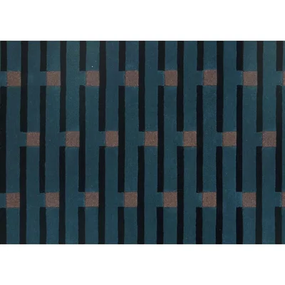 Heal's Case Purlin Tufted Rug 170 x 240cm Petrol - Heal's UK Furniture