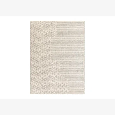 Heal's GAN Chaddar Rug White 175 x 235cm - Heal's UK Furniture