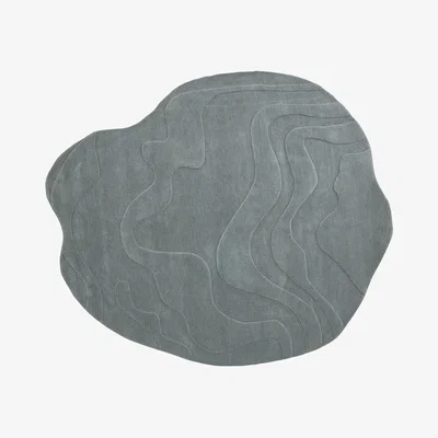 Heal's Ligne Roset Gavrinis 3 Rug Grey Blue 230 x 270cm - Heal's UK Furniture
