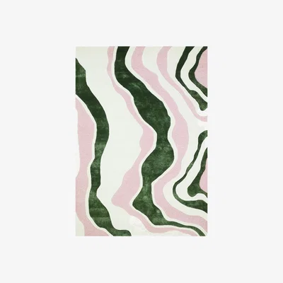 Heal's Heal's Virta White Green Rug