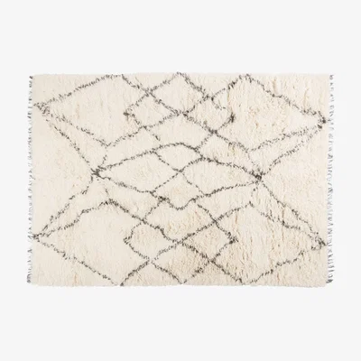 Heal's Linie Design Ruffle Rug Grey 170 x 240cm - Heal's UK Furniture