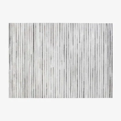 Heal's Linie Design Channel Hide Rug Light Grey 170 x 240 cm - Heal's UK Furniture