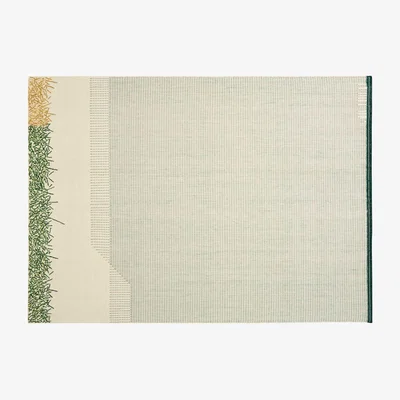 Heal's GAN Backstitch Calm Rug in Green 200 x 300cm