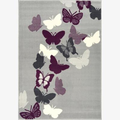 Homebase Butterfly Rug - Grey - 160x230cm