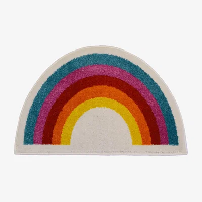 Homebase Homemaker Colourpop Rainbow Rectangle Rug - 80 x 120cm