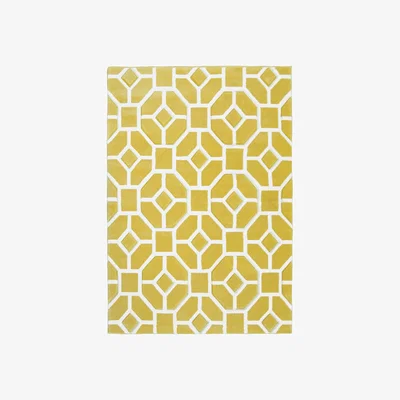 Homebase Daytona Gorton Rug - Ochre - 120x170cm